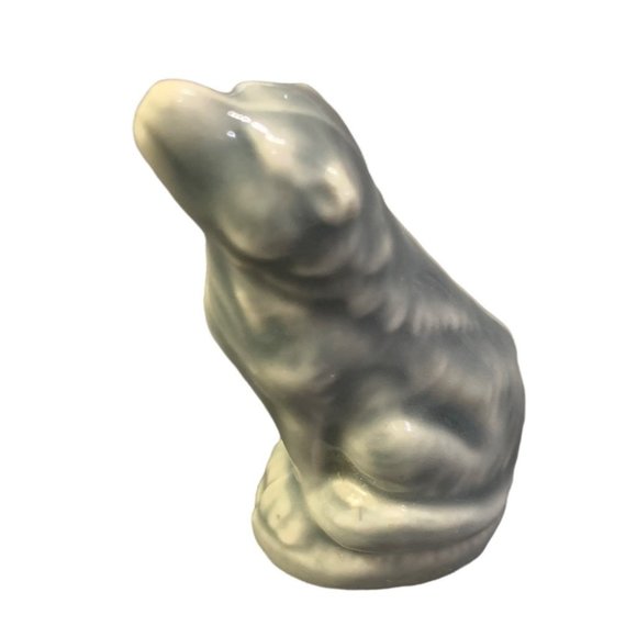 Wade Whimsies Howling Timber Wolf Mini Figurine Red Rose Tea England Porcelain - Picture 7 of 7